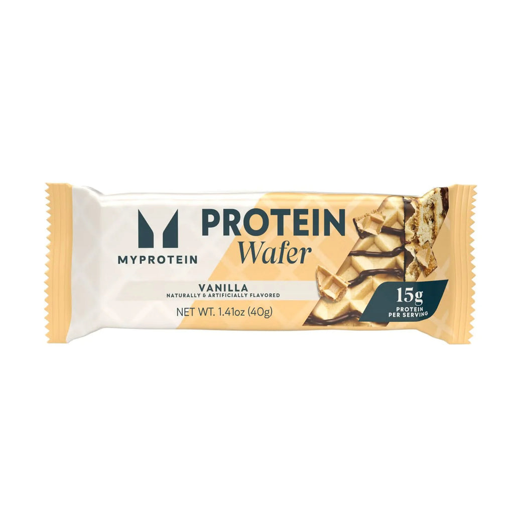 Crispy Vanilla Protein Wafers, High Protein Bars, 15G Protein, Box of 10