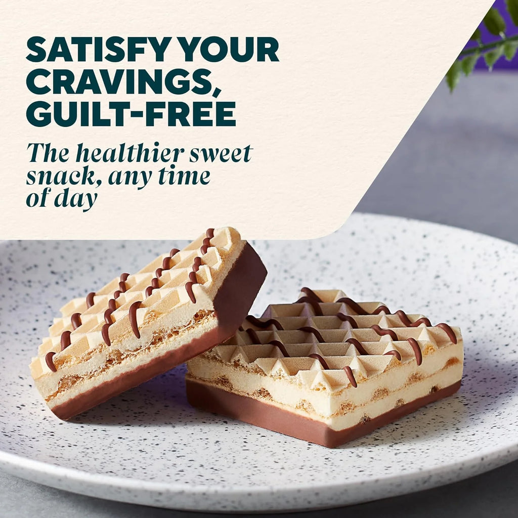 Crispy Vanilla Protein Wafers, High Protein Bars, 15G Protein, Box of 10