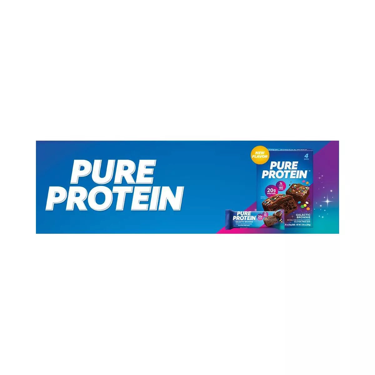 Pure Protein 20G Protein Bar - Galactic Brownie - 12Ct